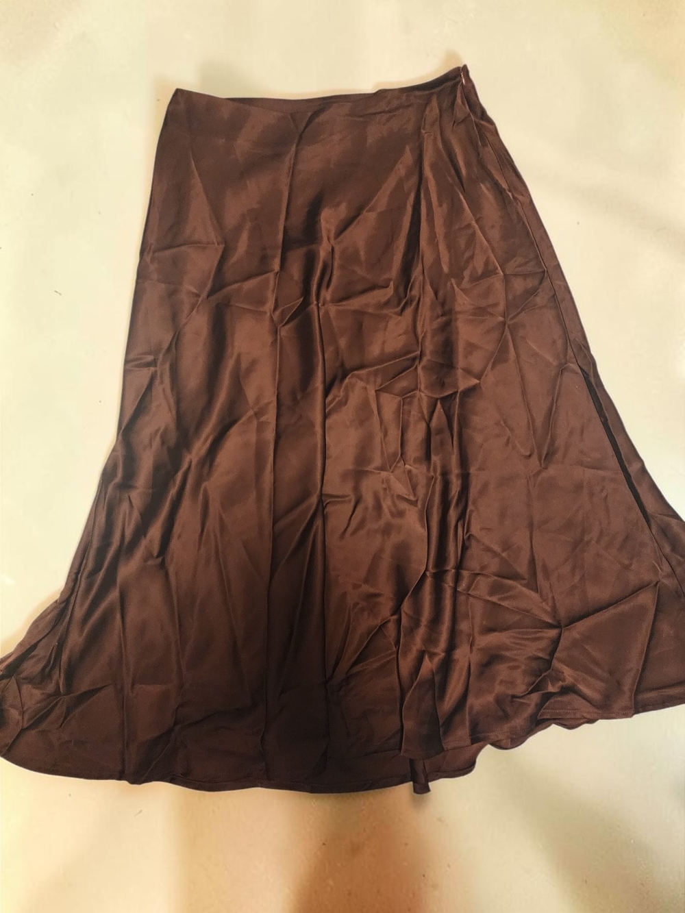 Cupshe Brown Satin Maxi Skirt XL - Picture 2 of 3